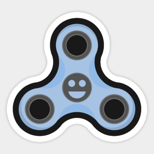 Excited Emoji Fidget Spinner Sticker